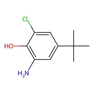 2-Amino-4-tert-butyl-6-chlorophenol structure