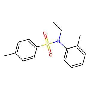 N-ethyl-4-methyl-N-(2-methylphenyl)benzenesulfonamide structure