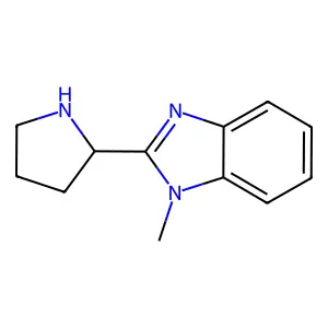 (S)-1-methyl-2-(pyrrolidin-2-yl)-1H-benzo[d]imidazole structure