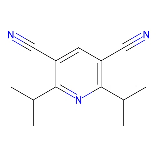 2,6-Di(propan-2-yl)pyridine-3,5-dicarbonitrile structure
