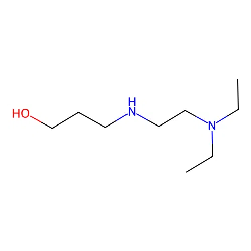 N,N-diethyl-N'-hydroxypropyl-ethylenediamine structure