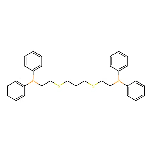 4,8-Dithia-1,11-diphosphaundecane, 1,1,11,11-tetraphenyl- structure
