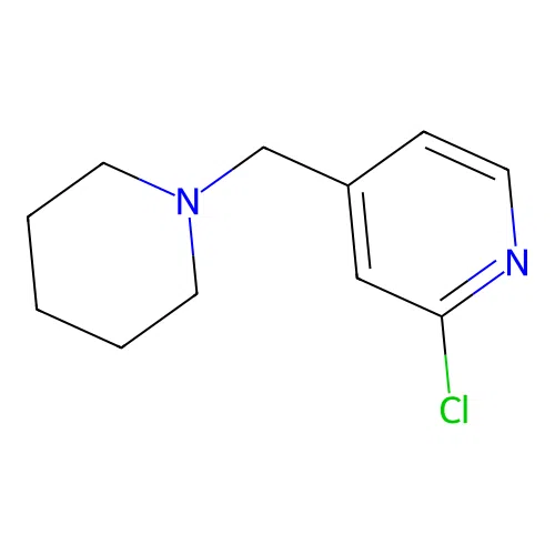 2-Chloro-4-(piperidin-1-ylmethyl)pyridine structure