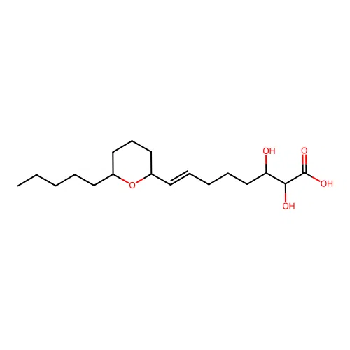 2,3-Dihydroxy-9,13-oxy-7-octadecenoic structure
