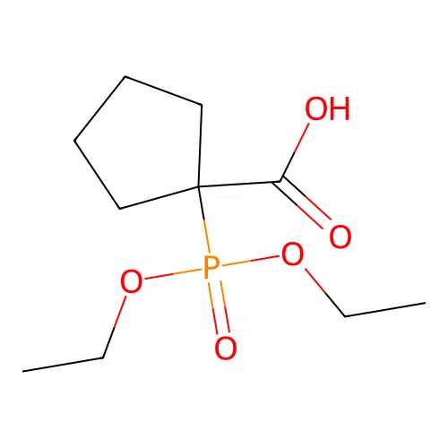 1-(Diethoxyphosphoryl)cyclopentanecarboxylic acid structure