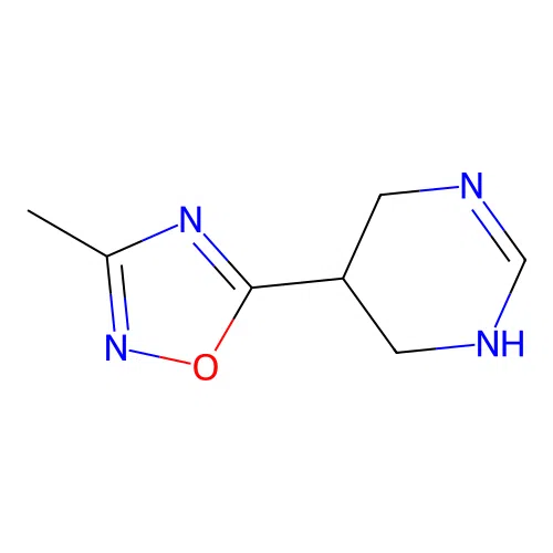 5-(3-Methyl-[1,2,4]oxadiazol-5-yl)-1,4,5,6-tetrahydro-pyrimidine; TFA structure