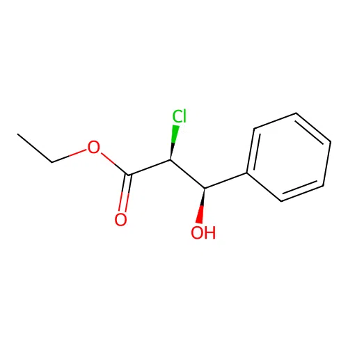 (2s,3r)-2-Chloro-3-hydroxy-3-phenylpropionic acid ethyl ester structure