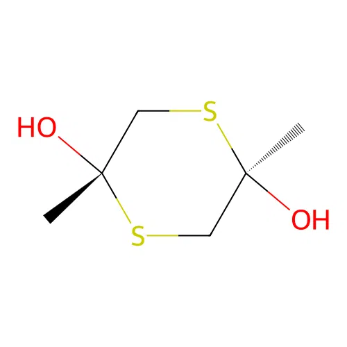 (2S,5R)-2,5-dimethyl-1,4-dithiane-2,5-diol structure