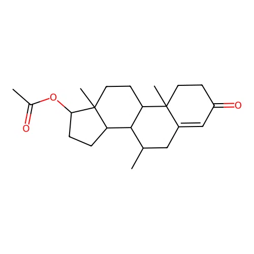 7-Methyl-3-oxoandrost-4-en-17-yl acetate structure