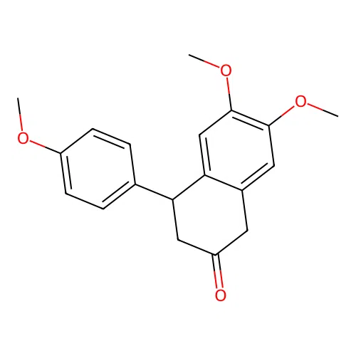 6,7-dimethoxy-4-(4-methoxyphenyl)-3,4-dihydro-1H-naphthalen-2-one structure