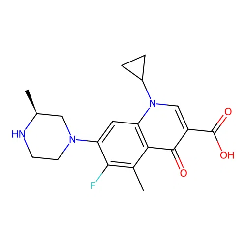 Grepafloxacin, (S)- structure