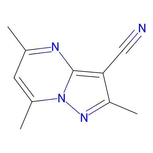 2,5,7-Trimethylpyrazolo[1,5-a]pyrimidine-3-carbonitrile structure