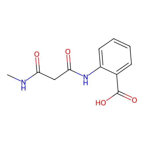 2-(2-Methylcarbamoyl-acetylamino)-benzoic acid structure