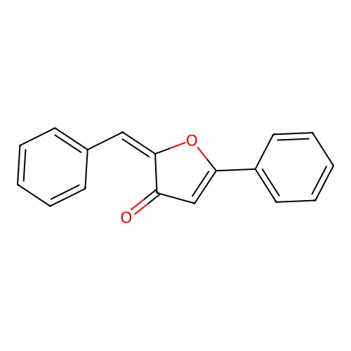 (2E)-5-Phenyl-2-(phenylmethylidene)-2,3-dihydrofuran-3-one structure