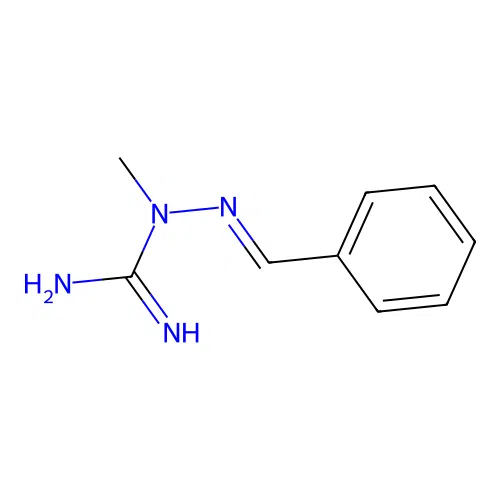 2-Benzylidene-1-methylhydrazinecarboximidamide hydroiodide structure
