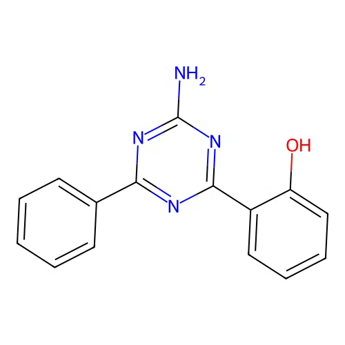 2-(4-Amino-6-phenyl-1,3,5-triazin-2-yl)phenol structure