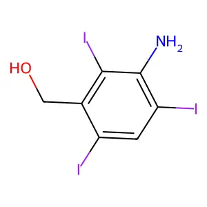 3-Amino-2,4,6-triiodobenzenemethanol structure