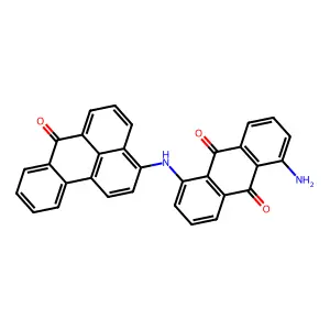 1-Amino-5-((7-oxo-7H-benz(de)anthracen-3-yl)amino)anthraquinone structure