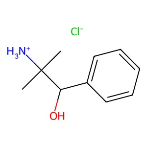 2-Amino-2-methyl-1-phenylpropan-1-ol--hydrogen chloride (1/1) structure