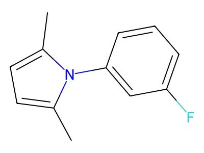 1-(3-Fluorophenyl)-2,5-dimethylpyrrole structure