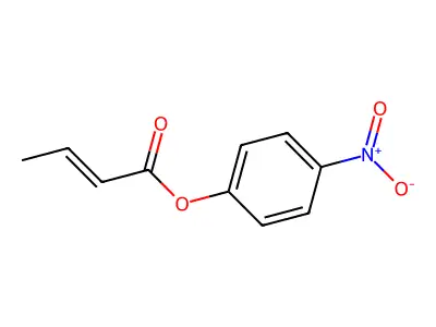 2-Butenoic acid, 4-nitrophenyl ester, (E)- structure