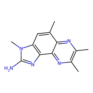 3H-Imidazo(4,5-f)quinoxalin-2-amine, 3,5,7,8-tetramethyl- structure
