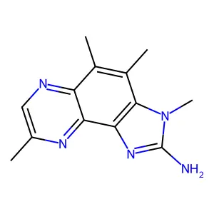 3H-Imidazo(4,5-f)quinoxalin-2-amine, 3,4,5,8-tetramethyl- structure