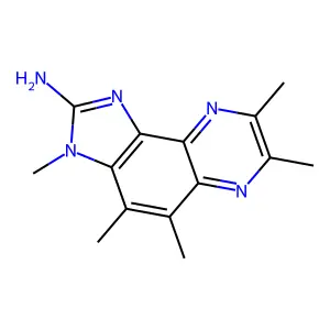 3H-Imidazo(4,5-f)quinoxalin-2-amine, 3,4,5,7,8-pentamethyl- structure
