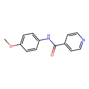 N-(4-methoxyphenyl)isonicotinamide structure