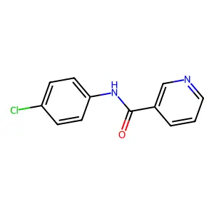 3-Pyridinecarboxamide, N-(4-chlorophenyl)- structure