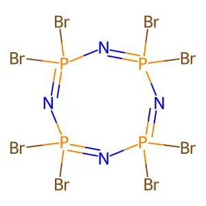 Octabromocyclotetraphosphazene structure