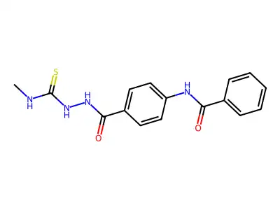 N-[4-[(methylcarbamothioylamino)carbamoyl]phenyl]benzamide structure