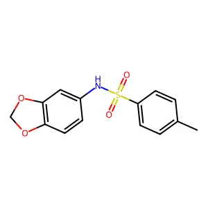 N-(1,3-benzodioxol-5-yl)-4-methylbenzenesulfonamide structure