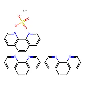 1,10-Phenanthroline ferrous sulfate structure
