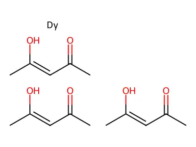 Dysprosium(III) acetylacetonate structure
