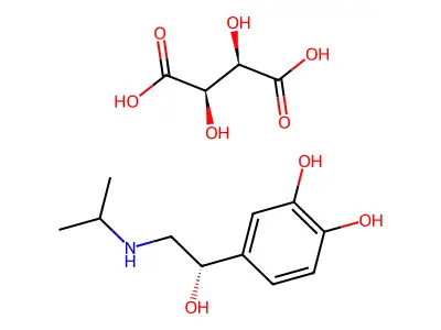 Levisoprenaline (tartrate) structure