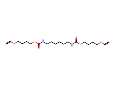 4-ethenoxybutyl N-[6-(4-ethenoxybutoxycarbonylamino)hexyl]carbamate structure