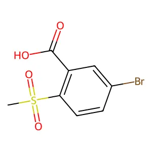 5-Bromo-2-(methylsulfonyl)benzoic acid structure