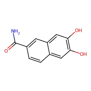 6,7-Dihydroxynaphthalene-2-carboxamide structure
