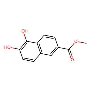 Methyl 5,6-dihydroxynaphthalene-2-carboxylate structure