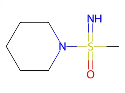 Imino(methyl)(piperidin-1-yl)-lambda6-sulfanone structure