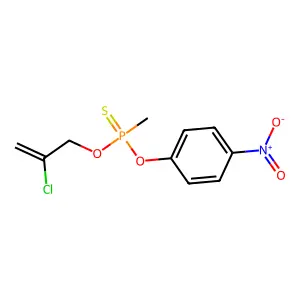O-(2-Chloroprop-2-en-1-yl) O-(4-nitrophenyl) methylphosphonothioate structure