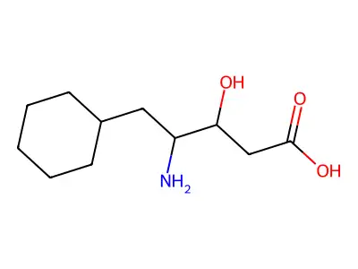 4-Amino-5-cyclohexyl-2,4,5-trideoxypentonic acid structure