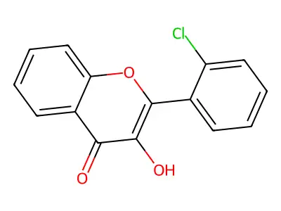 2-(2-Chlorophenyl)-3-hydroxychromen-4-one structure