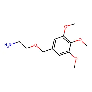 Ethylamine, 2-((3,4,5-trimethoxybenzyl)oxy)- structure