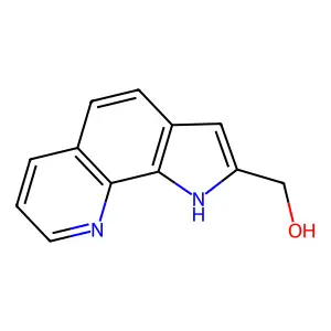 2-Hydroxymethyl-1H-pyrrolo(3,2-h)quinoline structure