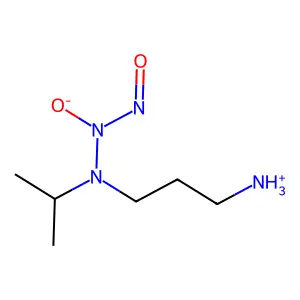 3-[[Nitroso(oxido)amino]-propan-2-ylamino]propylazanium structure