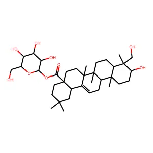 28-O-Glucopyranosylepiederagenin structure