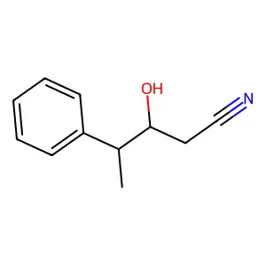 3-Hydroxy-4-phenylpentanenitrile structure
