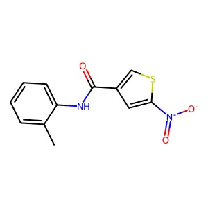 3-Thiophenecarboxamide, N-(2-methylphenyl)-5-nitro- structure